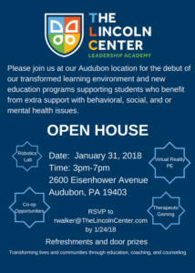 The Leadership Academy open house invite