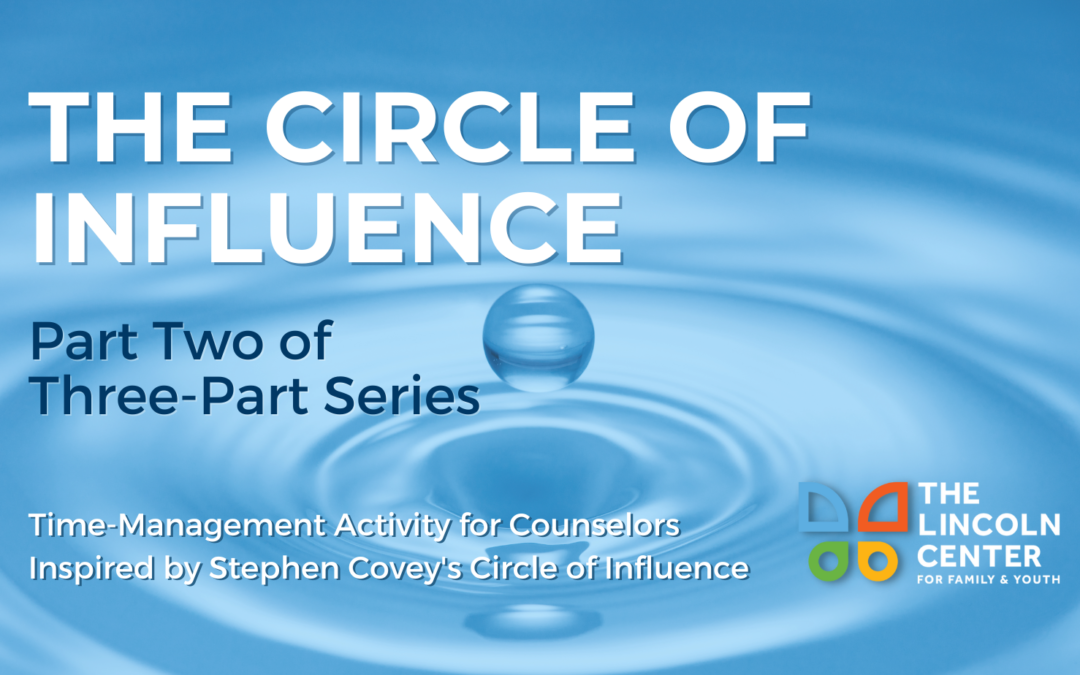 An Activity to Help Counselors Set Realistic Expectations – Pt. 2: The Circle of Influence