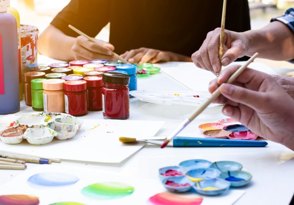 Learning,To,Use,Poster,Color,To,Draw,Various,Pictures,Of